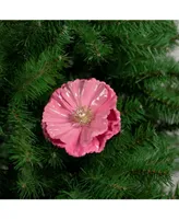 Northlight Shiny Poppy Christmas Clip Ornament