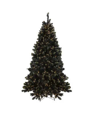 Northlight Pre-Lit Crystal Pine with Gold Tone Glitter Artificial Christmas Tree