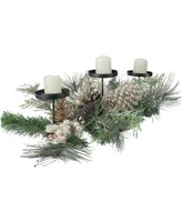 Northlight Long Needle Pine and Berries Christmas Candle Holder