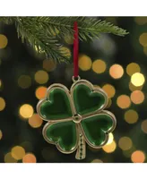 Northlight Luck of The Irish Clover with Crystals Christmas Ornament