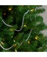 Northlight Unlit Clear Iridescent Beaded Artificial Christmas Garland