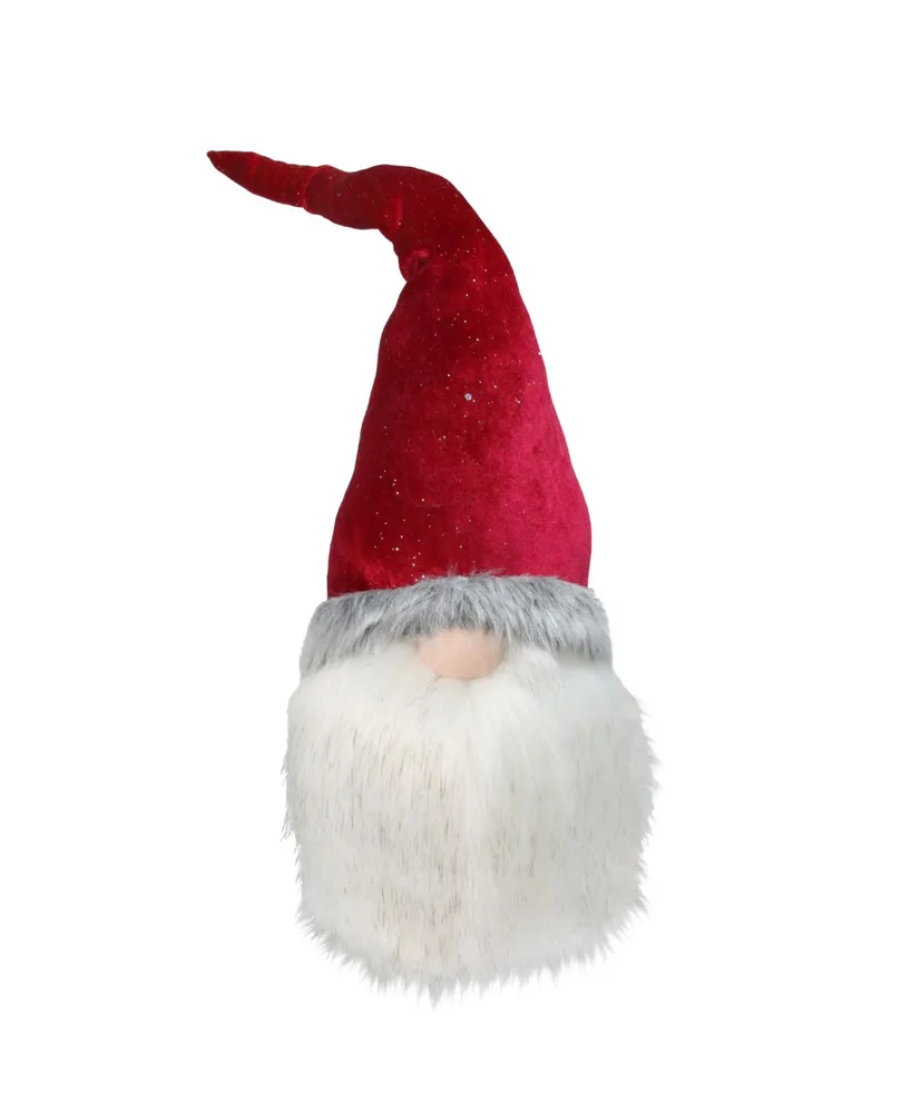 Northlight Gnome with Flip Sequin Hat Christmas Decoration - Red