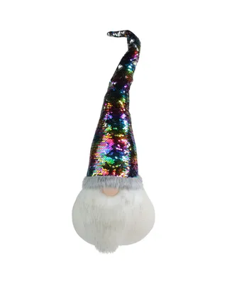 Northlight Gnome with Rainbow and Flip Sequin Hat Christmas Decoration