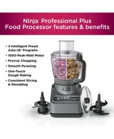 Ninja BN601 Professional Advanced Food Processor, 1000 Watts, 9-Cups, Auto-iQ Preset Programs