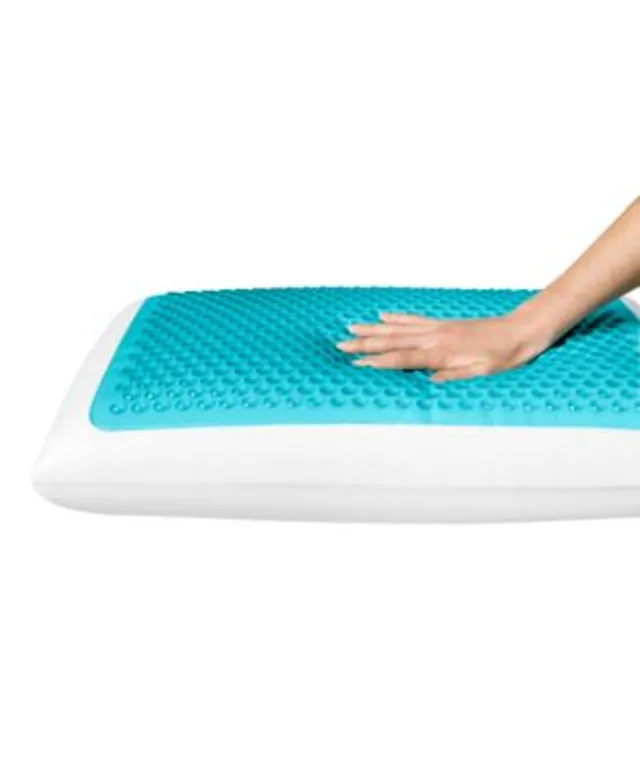 Comfort Revolution Cool Comfort Hydraluxe Pillows Gel Custom Contour Open  Cell Memory Foam