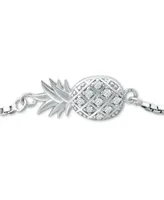 Giani Bernini Cubic Zirconia Pineapple Bolo Bracelet in Sterling Silver, Created for Macy's