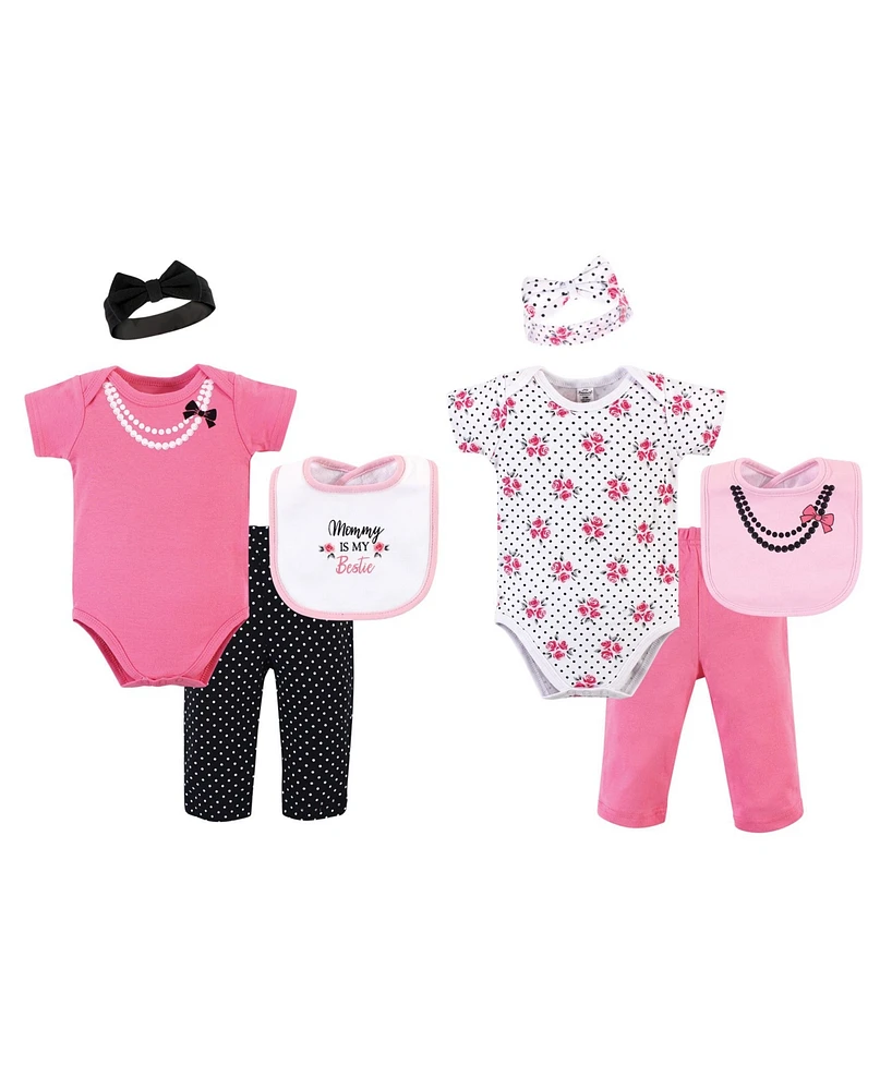 Little Treasure Baby Girls Treasure Baby Boxed Gift Set, Bestie, 0-6 Months