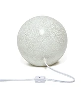Simple Designs 1 Light Mosaic Stone Ball Table Lamp