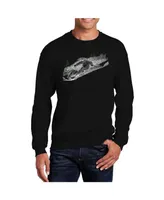 La Pop Art Men's Word Ski Crewneck Sweatshirt