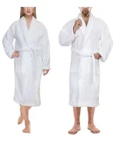 American Soft Linen Luxury Hotel Spa Warm Shawl Collar Fleece Bath Robe Collection