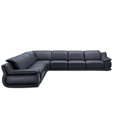 Daisley -Pc. Leather "L" Shaped Sectional Sofa with Power Recliners