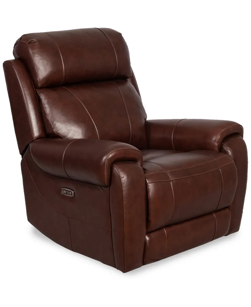 Arianlee Leather Push Back Recliner, Created for Macy's