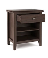 Simpli Home Artisan Solid Wood Bedside Table
