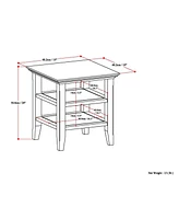 Simpli Home Acadian Solid Wood End Table