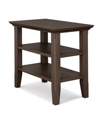 Simpli Home Acadian Solid Wood Narrow Side Table