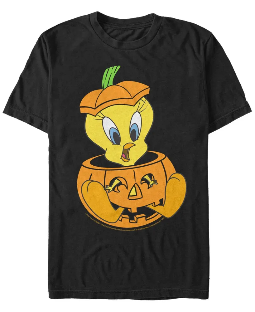 Fifth Sun Looney Tunes Tweet Pumpkin Men's Short Sleeve T-shirt