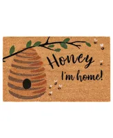 Liora Manne' Natura Honey I'm Home l Neutral 2' x 3' Outdoor Area Rug