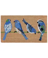 Liora Manne' Natura Birds l Neutral 2' x 3' Outdoor Area Rug