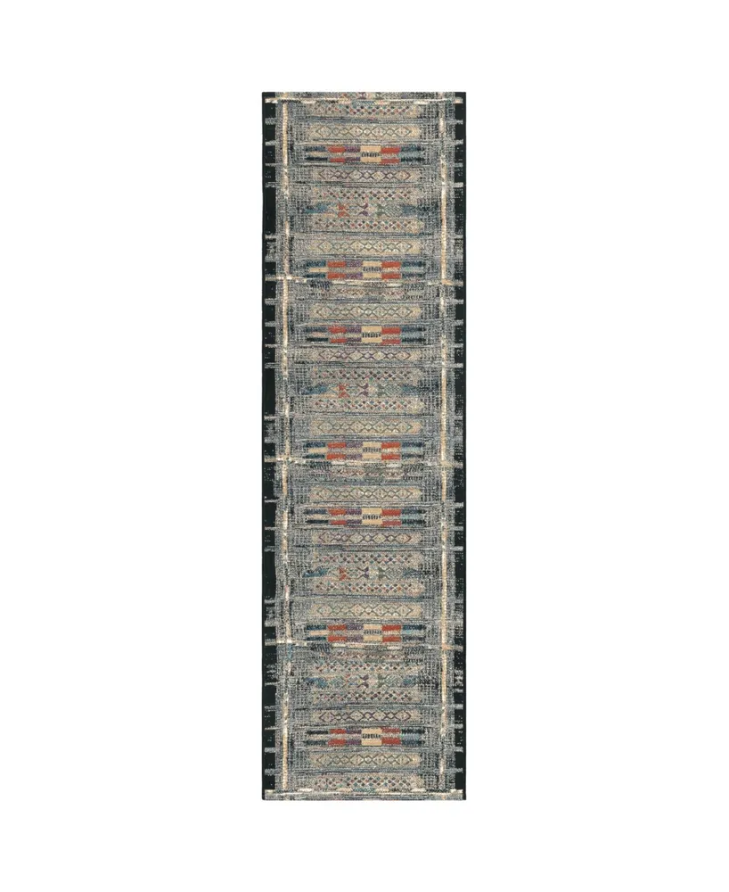 Liora Manne' Marina Tribal Stripe 1'11" x 7'6" Runner Rug