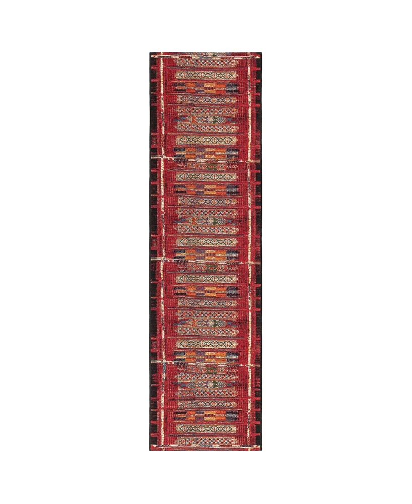 Liora Manne' Marina Tribal Stripe 1'11" x 7'6" Runner Rug