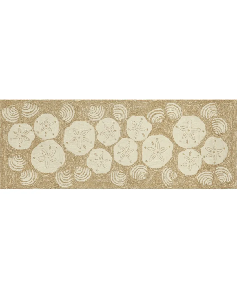 Liora Manne' Frontporch Shell Toss 2' x 5' Runner Rug