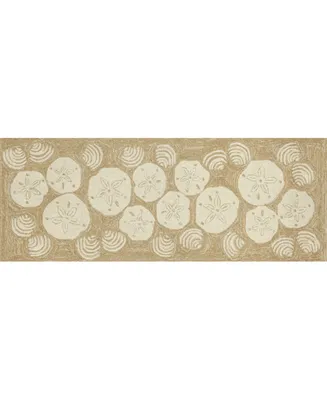 Liora Manne' Frontporch Shell Toss 2' x 5' Runner Rug