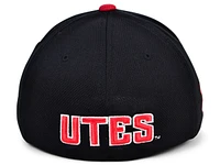 Top of the World Men's Black Utah Utes Reflex Fitted Hat