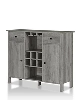 Furniture of America Corrinna 6-Bottle Wine Cabinet
