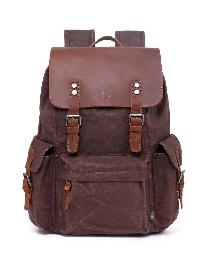 Tsd Brand Stone Creek Waxed Canvas Backpack