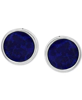 Effy Men's Lapis Lazuli Stud Earrings in Sterling Silver (Also in Malachite)