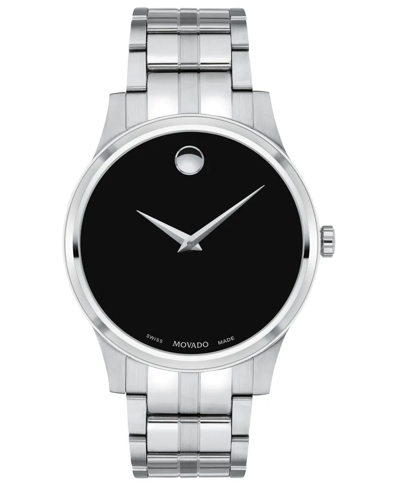 Movado Men's Swiss Stainless Steel Bracelet Watch 40mm