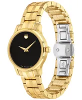 Movado Women's Swiss Gold Pvd Stainless Steel Bracelet Watch 28mm