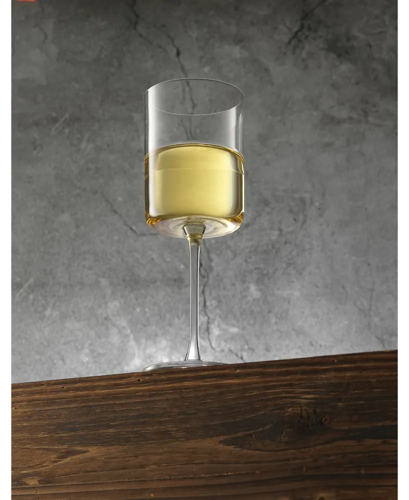 JoyJolt Claire White Wine Glasses, Set of 2