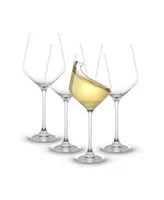 JoyJolt Layla White Wine Glasses, Set of 4