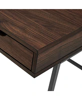 Walker Edison 42" 3 Drawer Angled Front Desk