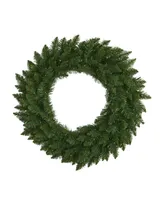 Nearly Natural Pine Artificial Christmas Wreath with 35 Clear Led Lights