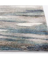 Portland Textiles Urban Exposure Shamoli Blue 5' x 7'6" Area Rug