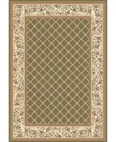 Portland Textiles Adriatic Vintage-Inspired Trellis 5'3" x 7'7" Area Rug