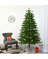 Nearly Natural Yukon Mixed Pine Artificial Christmas Tree with 1104 Bendable Branches