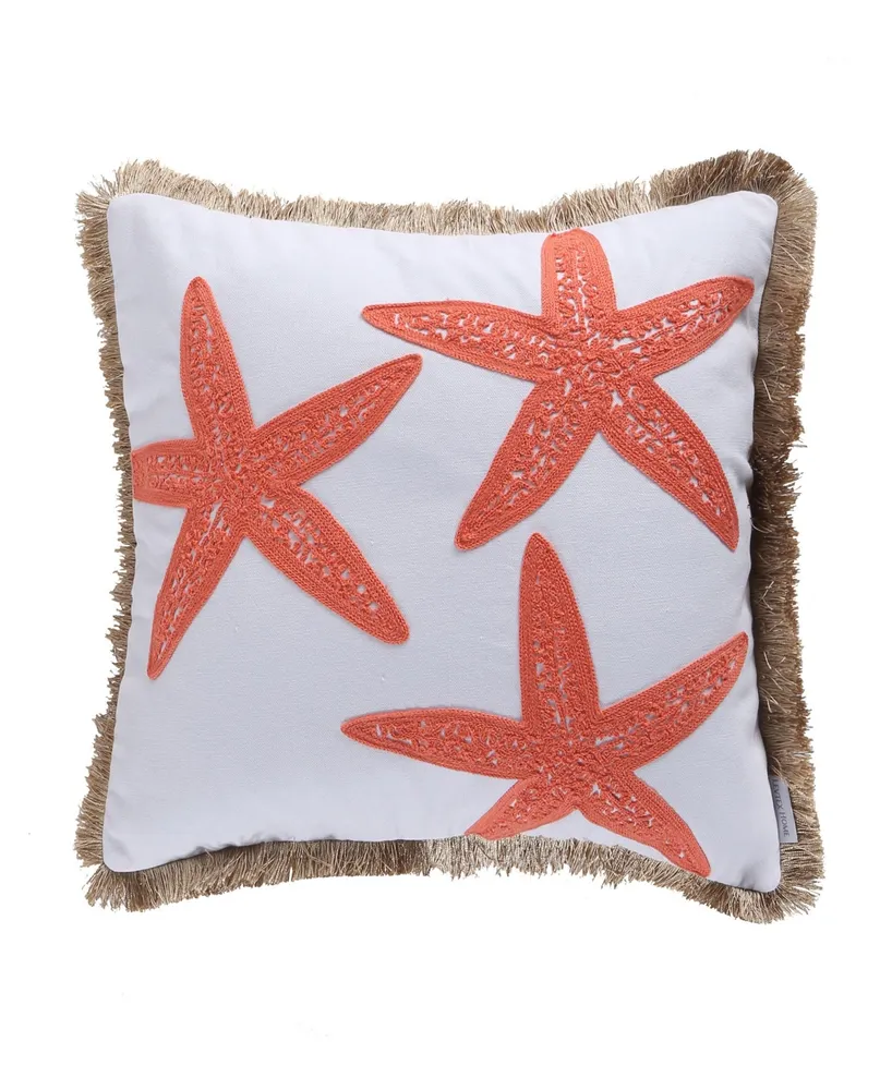 Levtex Bakio Coastal Escape Starfish Decorative Pillow, 18" x 18"