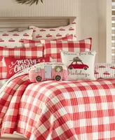 Levtex Christmas Road Trip Gingham -Pc. Quilt Set