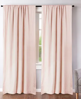 Levtex Washed Linen Relaxed Solid Window Panel Set, 50" x 84"
