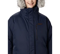 Columbia Plus Suttle Mountain Hooded Faux-Fur-Trim Long Insulated Coat