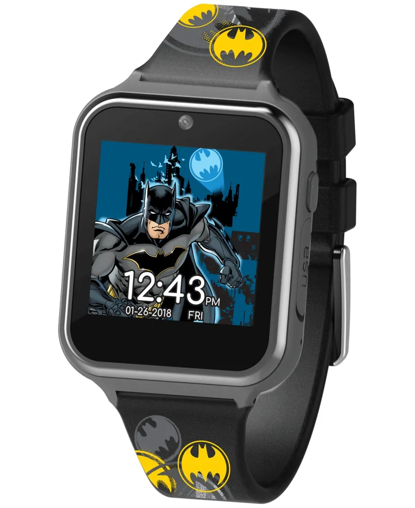 Accutime Kid's Batman Silicone Strap Touchscreen Smart Watch 46x41mm