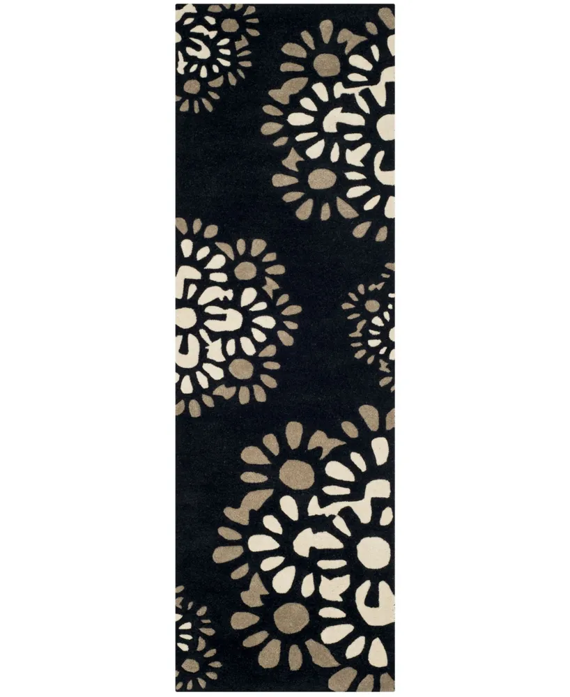 Martha Stewart Collection 4730 MSR4730A Black 2'3" x 10' Runner Rug