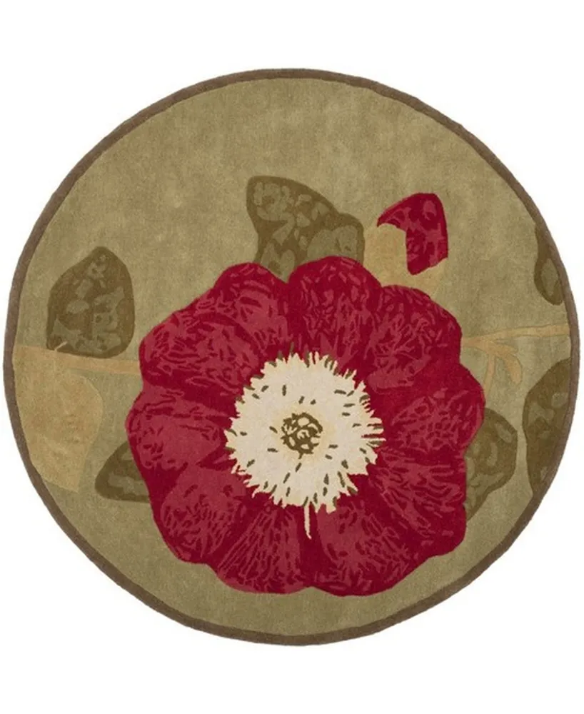 Martha Stewart Collection 4731 MSR4731A Tan 6' x 6' Round Area Rug