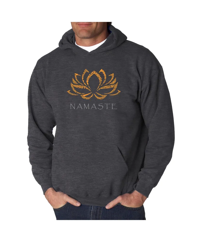 La Pop Art Men's Word Hooded Sweatshirt - Namaste