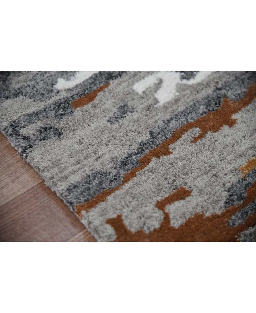 Amer Rugs Abstract Abs-3 Orange 4' x 6' Area Rug