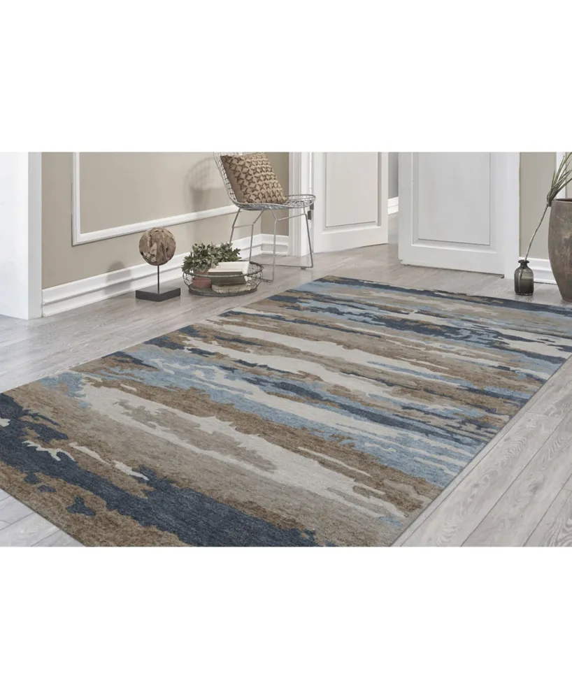 Amer Rugs Abstract Abs-5 Aquamarine 2' x 3' Area Rug