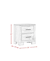 Picket House Furnishings Adam 2-Drawer Nightstand